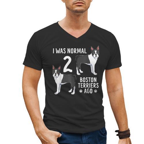 Boston Terrier Humor Bostie Dog Lover For Men Women Kids Men's V-Neck T-Shirt - Bostonterriersmerch.com