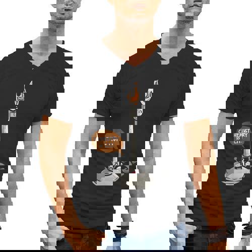 Chemistry Burner Science Lover Biology Chemistry Teacher Men&#x27;s V-Neck T-Shirt - teacherstshirts.com