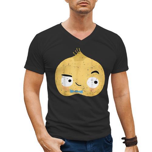 The Cool Bean Good Egg Teacher Halloween Costume Food Group Men's V-Neck T-Shirt - teacherstshirts.com UK