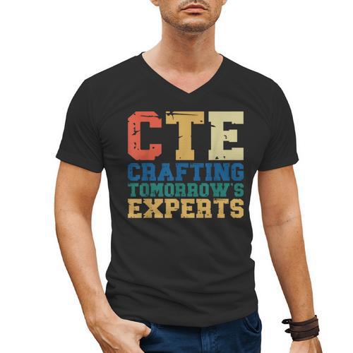 CTE Teacher Education Career Technical Men's V-Neck T-Shirt - teacherstshirts.com DE
