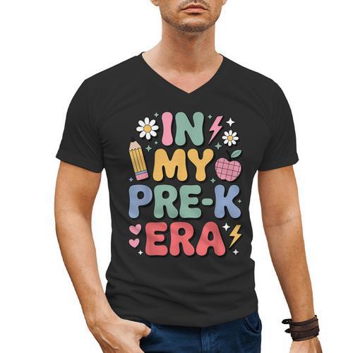 Cute Pre-K For Men Women Kindergarten Pre-K Teacher Men's V-Neck T-Shirt - teacherstshirts.com