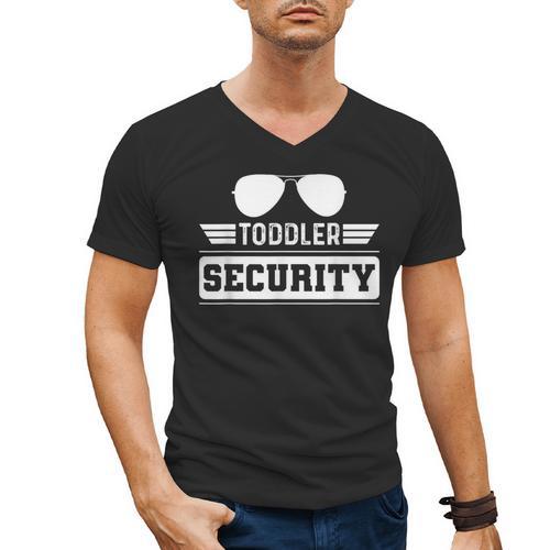 Daycare Provider Toddler Security Childcare Worker Teacher For Men Women Kids Men's V-Neck T-Shirt - teacherstshirts.com