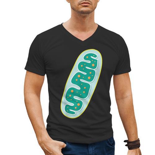 DIY Mitochondria Costume Biology Teacher Halloween Men's V-Neck T-Shirt - teacherstshirts.com DE