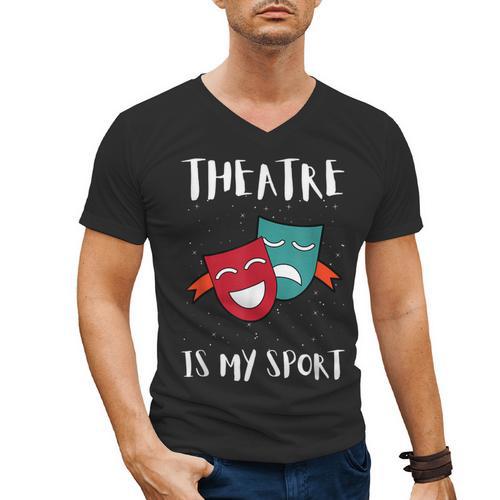 Drama Teacher For Theatre And Performing Arts Men's V-Neck T-Shirt - teacherstshirts.com CA