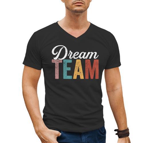 Dream Team Last Day Of School Back To School Teacher Kids Men's V-Neck T-Shirt - teacherstshirts.com UK