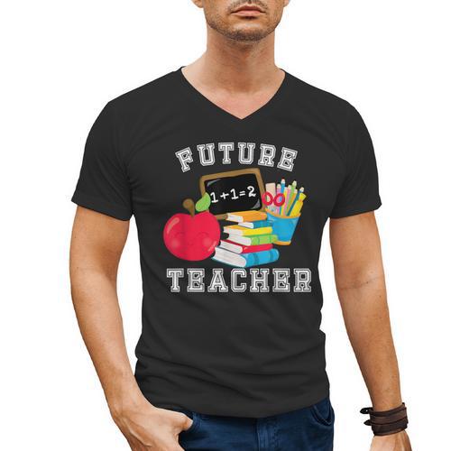 Future Teacher Costume For Adults And Kids T-Shirt Men's V-Neck T-Shirt - teacherstshirts.com