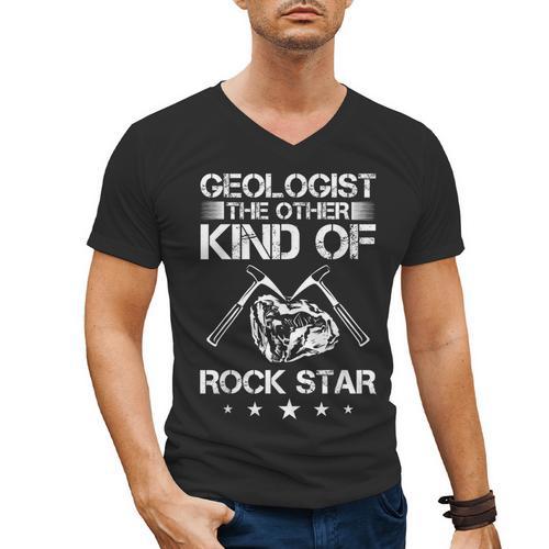 Geology Outfit Geology Teacher Geology Department Geologist Men's V-Neck T-Shirt - teacherstshirts.com CA
