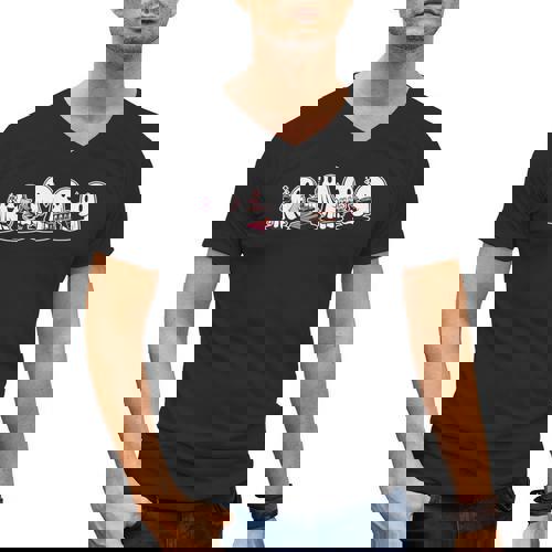 Ghost Science Teacher Chemistry Laboratory Halloween Men&#x27;s V-Neck T-Shirt - teacherstshirts.com