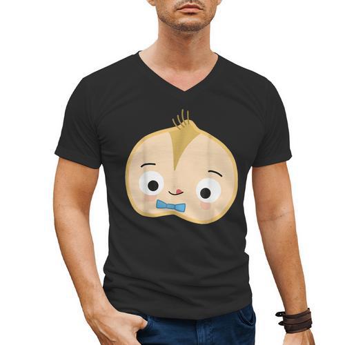 Good Egg Teacher Halloween Costume Group The Cool Bean Men's V-Neck T-Shirt - teacherstshirts.com CA