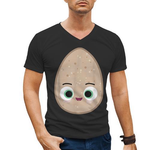 Good Egg Teacher Halloween Costume Group The Shel Egg Men's V-Neck T-Shirt - teacherstshirts.com AU