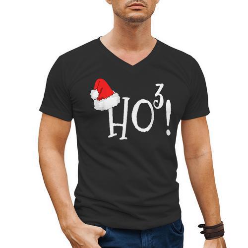 Ho Cubed Shirt Math Teacher Xmas For Men Women Kids Men's V-Neck T-Shirt - teacherstshirts.com UK