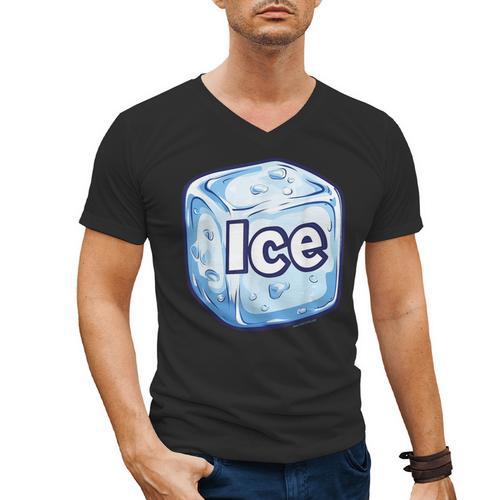 Ice Halloween Pun Costume Easy Lazy Team Group Teacher Men's V-Neck T-Shirt - teacherstshirts.com AU