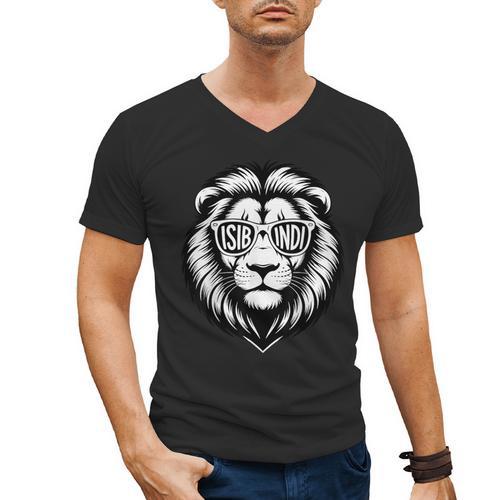 Isibindi House Of Courage RCA School Spirit Teachers Men's V-Neck T-Shirt - teacherstshirts.com CA