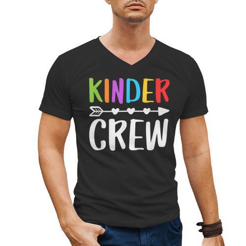 Kinder Crew Shirt Kindergarten Boy Girl Student Teacher Men's V-Neck T-Shirt - teacherstshirts.com AU