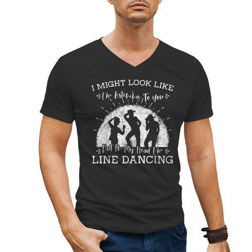 Line Dancing Choreographer Dance Teacher Group Performer Men Women Girls Kids Men's V-Neck T-Shirt - teacherstshirts.com