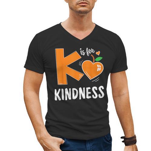 Matching Unity Day Orange Teacher Kindness Antibulliyng 2023 For Men Women Kids Men's V-Neck T-Shirt - teacherstshirts.com UK