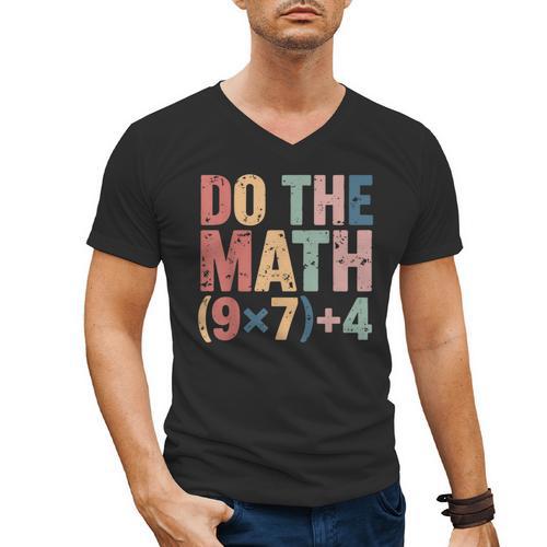Do The Math 67 Meme Six Seven Teacher Men's V-Neck T-Shirt - teacherstshirts.com CA
