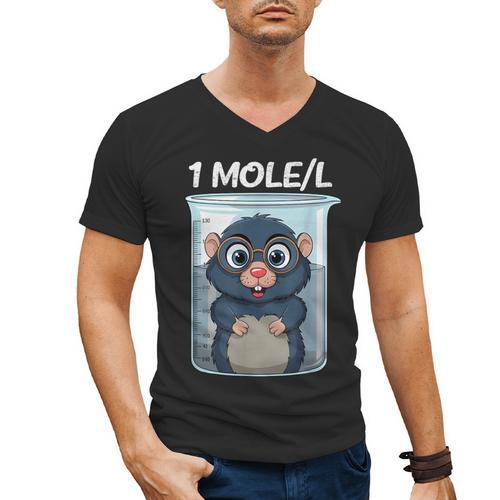 Mole Chemistry Chemist Student Science Teacher Men's V-Neck T-Shirt - teacherstshirts.com AU