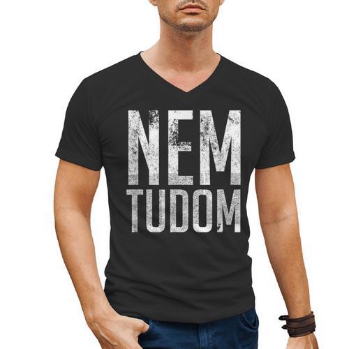 Nem Tudom Hungarian Teacher I Don't Know Men Women Girls Kids T-Shirt Men's V-Neck T-Shirt - teacherstshirts.com CA