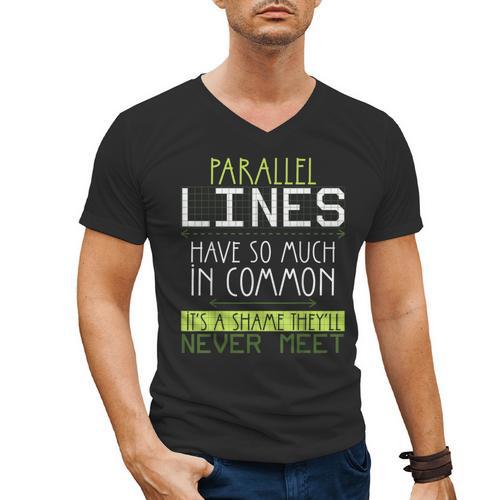 Nerdy Math Lovers Geometry Pun Mathematics Teachers Men's V-Neck T-Shirt - teacherstshirts.com DE