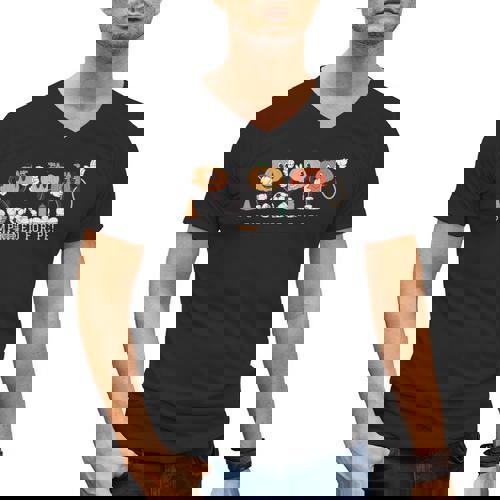 Pumpkin PE Teacher Team Physical Education Autumn Fall Men&#x27;s V-Neck T-Shirt - teacherstshirts.com