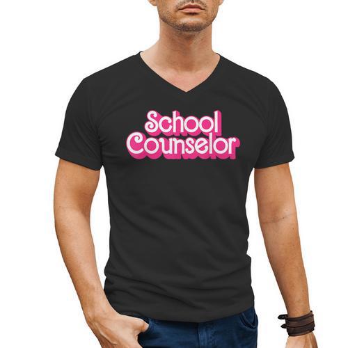 School Counselor Back To School Teacher Life Men's V-Neck T-Shirt - teacherstshirts.com CA