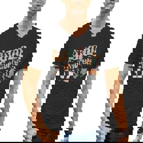 School Psychologist Teacher Psychology School Psychologist Men&#x27;s V-Neck T-Shirt - teacherstshirts.com