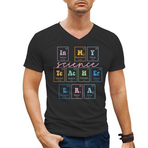 In My Science Teacher Era Science Teacher Men's V-Neck T-Shirt - teacherstshirts.com AU
