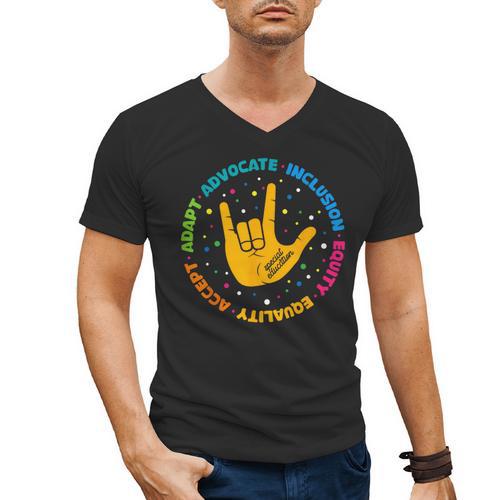 Special Education Teacher Inspirational SPED Teachers Autism Men's V-Neck T-Shirt - teacherstshirts.com