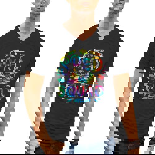 Special Education Teacher Sped Squad SPED Teacher Tie Dye Men&#x27;s V-Neck T-Shirt - teacherstshirts.com