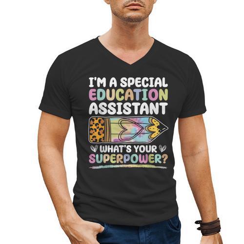 Special Educational Assistant And Sped Teacher Men's V-Neck T-Shirt - teacherstshirts.com CA