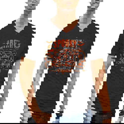 Sped Squad Team Special Education Teacher Halloween Men&#x27;s V-Neck T-Shirt - teacherstshirts.com