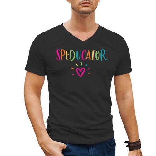 Speducator Shirt Special Education Teacher Sped Ed Men's V-Neck T-Shirt - teacherstshirts.com AU