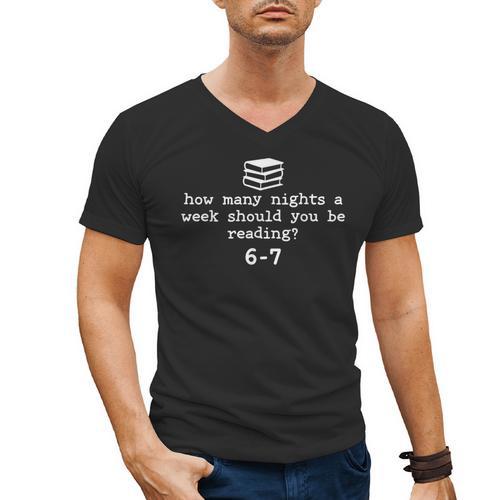 Teacher Haunted By 6-7 Halloween 6 7 Reading Book 67 Men's V-Neck T-Shirt - teacherstshirts.com
