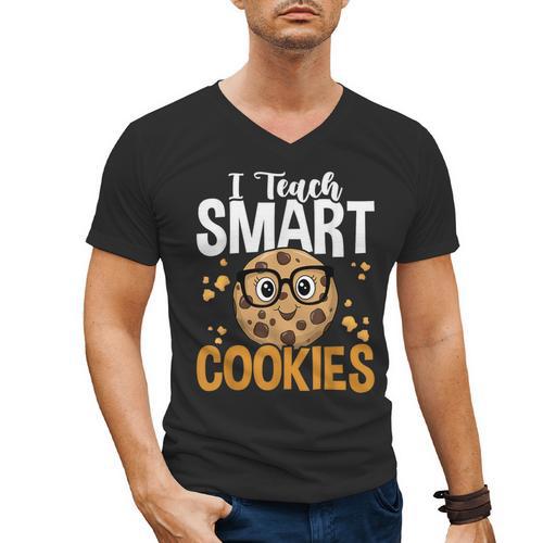 Teacher I Teach Smart Cookies Nerd Men's V-Neck T-Shirt - teacherstshirts.com DE