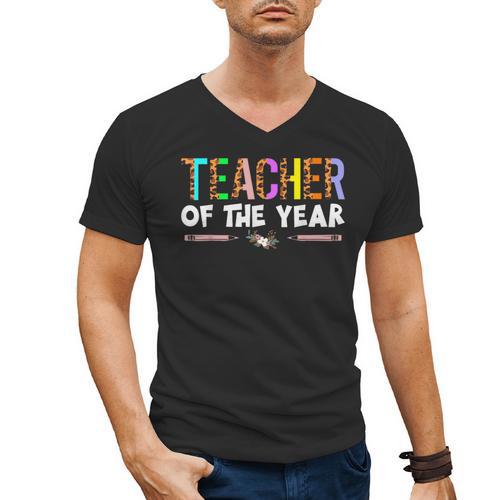 Teacher Of The Year Party Teacher Appreciation Men's V-Neck T-Shirt - teacherstshirts.com AU