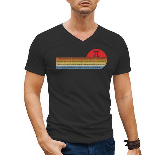 Vintage Pi Day 314 TShirt- Math Teacher Student Geek Men's V-Neck T-Shirt - teacherstshirts.com CA