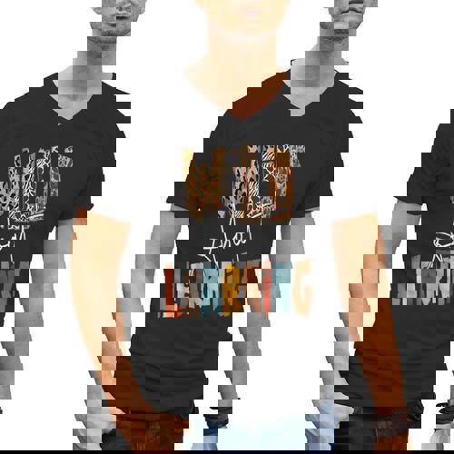 Wild About Learning Teacher Back To School Teaching Men&#x27;s V-Neck T-Shirt - teacherstshirts.com