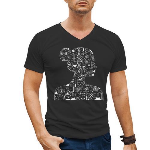 Women In Science Scientific Teacher Appreciation Chemistry Men's V-Neck T-Shirt - teacherstshirts.com AU