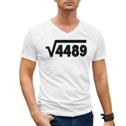 67 Meme Square Root 4489 Six Seven Slang Math Teacher Men's V-Neck T-Shirt - teacherstshirts.com CA