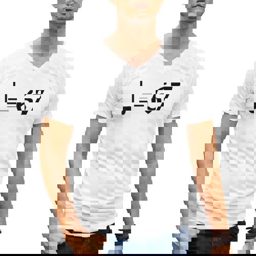 67 Music Meme Slang Musician Kids Music Teacher Men&#x27;s V-Neck T-Shirt - teacherstshirts.com