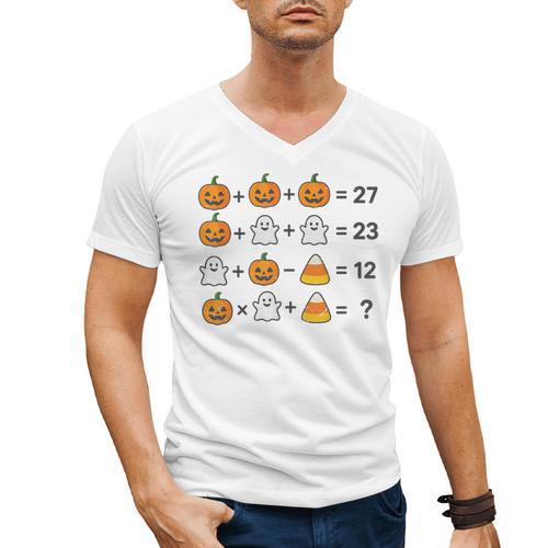67 Order Operations Math Teacher Halloween Costume Math Fun Men's V-Neck T-Shirt - teacherstshirts.com AU