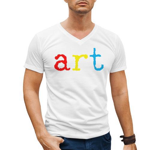 Art Teacher Artists Men's V-Neck T-Shirt - teacherstshirts.com UK