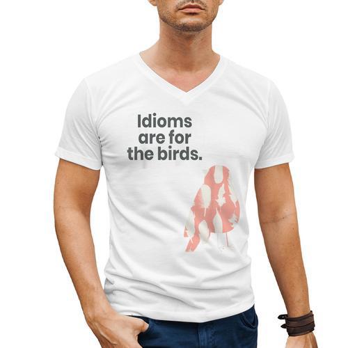English Teachers Idiom Joke Grammar Police Literature Lovers Men Women Girls Kids Men's V-Neck T-Shirt - teacherstshirts.com
