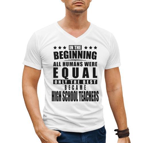 High School Teacher Personalized Men's V-Neck T-Shirt - teacherstshirts.com AU