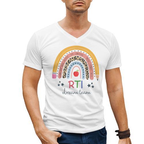 RTI Team RTI Teacher Rti Response To Intervention Teac Men's V-Neck T-Shirt - teacherstshirts.com AU