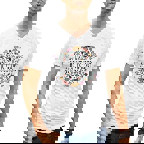 School Psychologist Psychology Teacher Appreciation Men&#x27;s V-Neck T-Shirt - teacherstshirts.com