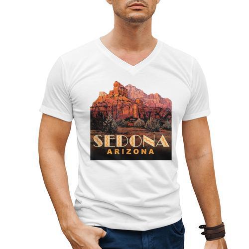 Sedona s Sedona Arizona Shirts T-Shirt Men's V-Neck T-Shirt - Bostonterriersmerch.com CA