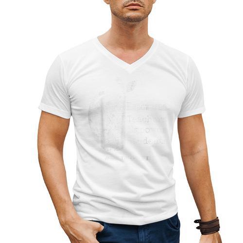 Teacher Empower Student Teacher Protest Supporter Red For Ed Men's V-Neck T-Shirt - teacherstshirts.com DE