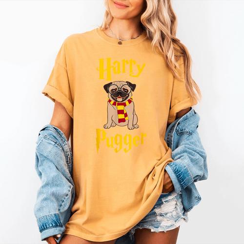 Lovely Harry Pugger Pug Women's Comfort Colors T-Shirt - Bostonterriersmerch.com